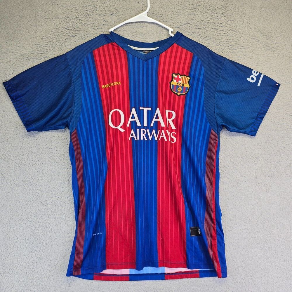 FC Barcelona 2016-17 Home Jersey Shirt Men L Player Issue La Liga READ Soccer‎